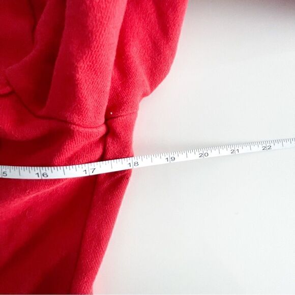 Sandwich Knit Blazer Buckle Red Raw Edges Elbow Patches Women's S Cardigan - Picture 6 of 8